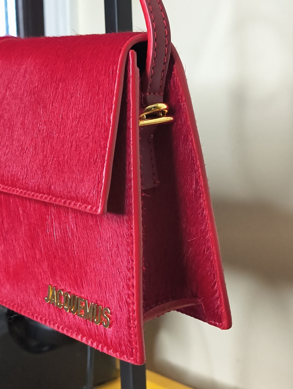 NEW Jacquemus Le Bambino Long Red Shoulder Bag With COA Dust Bag + Strap- medium - Picture 4 of 14